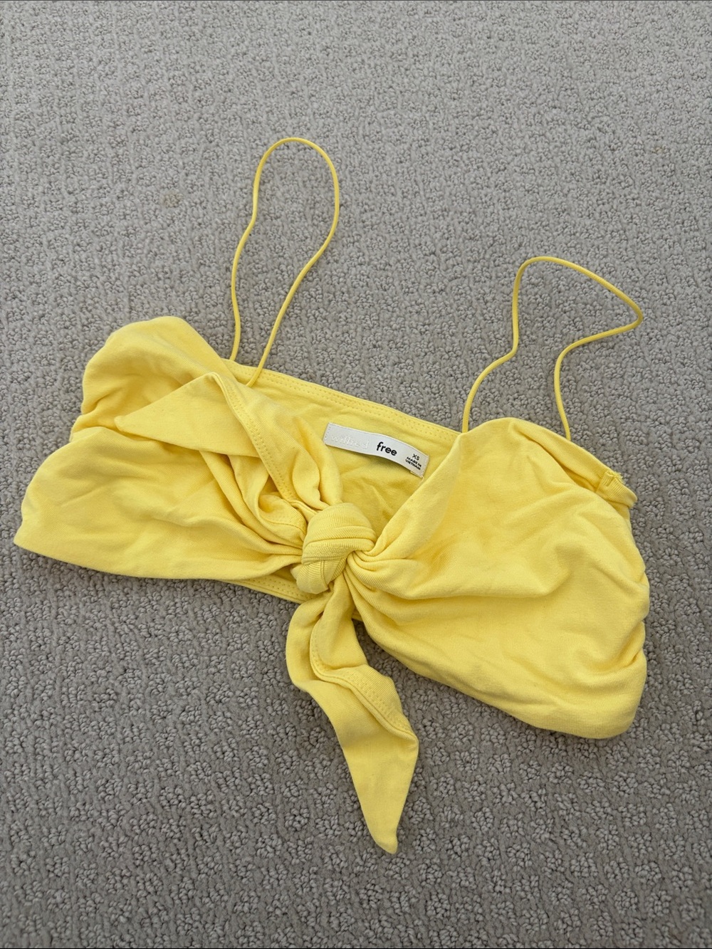 Wilfred Yellow Front-Knot Camisole XS